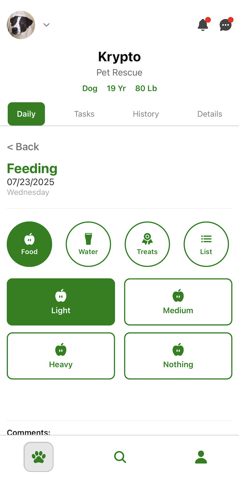 Foster Messages screenshot