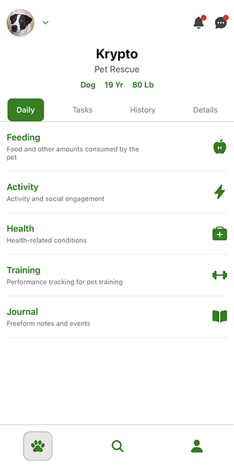 Foster Dashboard screenshot