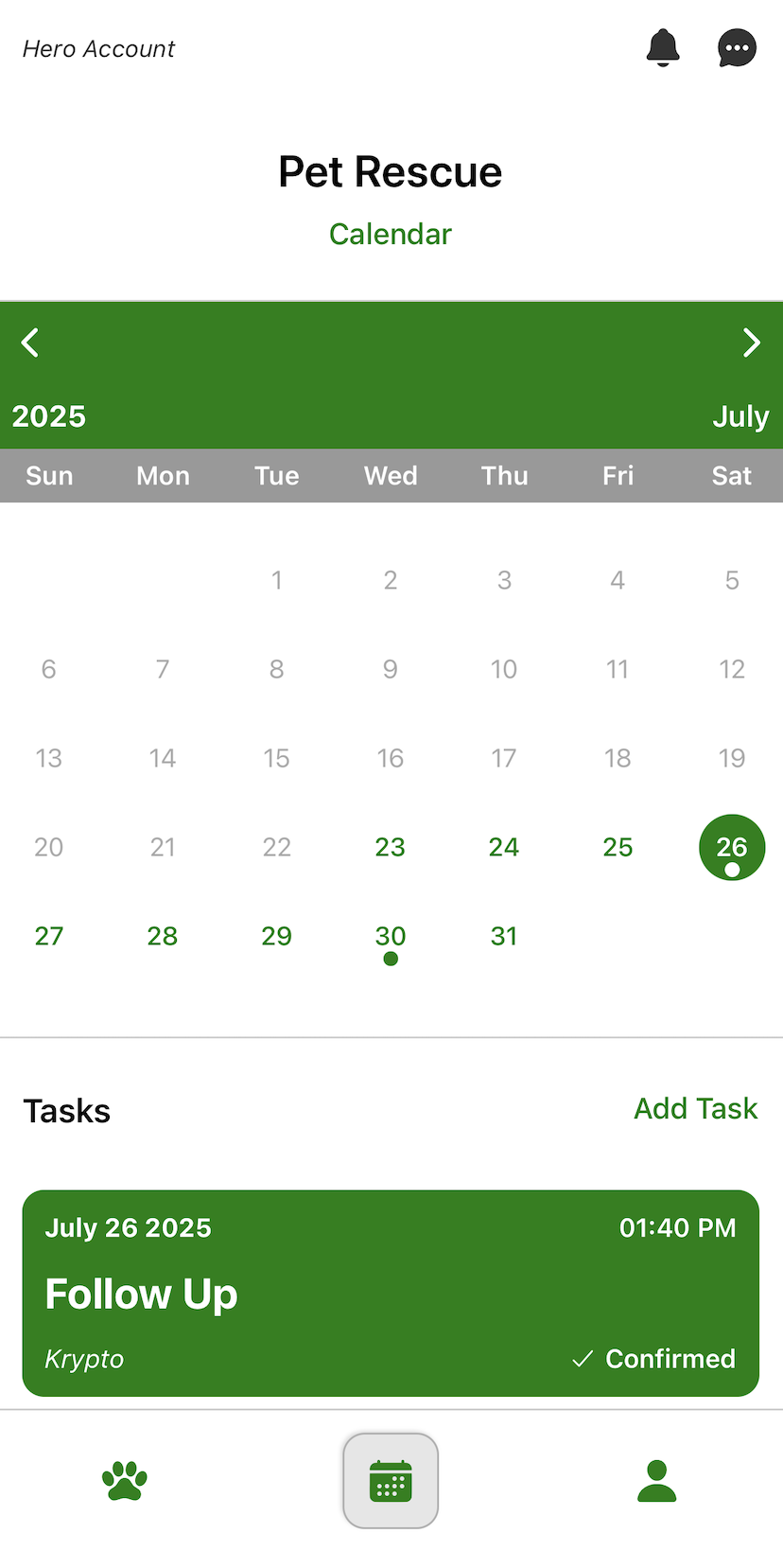 Shelter Tasks screenshot